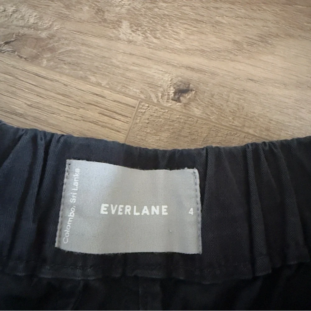 Everlane The Easy High Waist Black Shorts Cotton Blend Size 4 Women’s - Picture 4 of 7